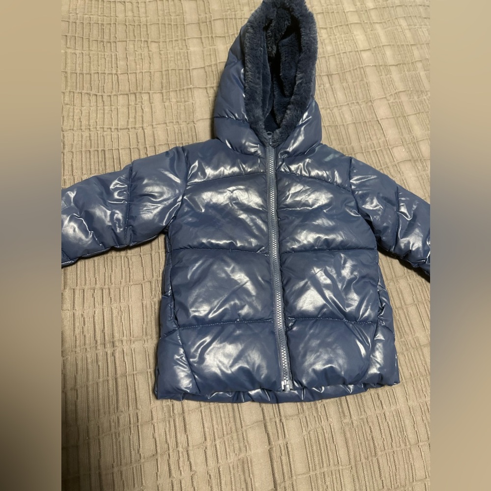 Boys 18-24 months warm fur padded hooded jacket United Colors of Beneton